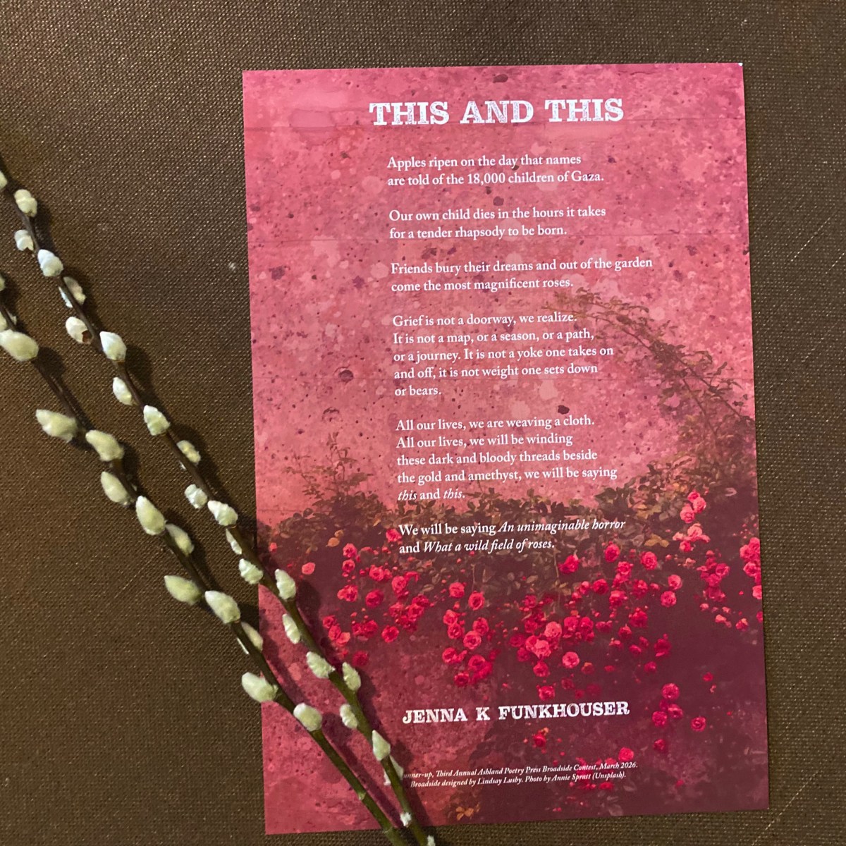 Broadside Now Available at Ashland Poetry&nbsp;Press